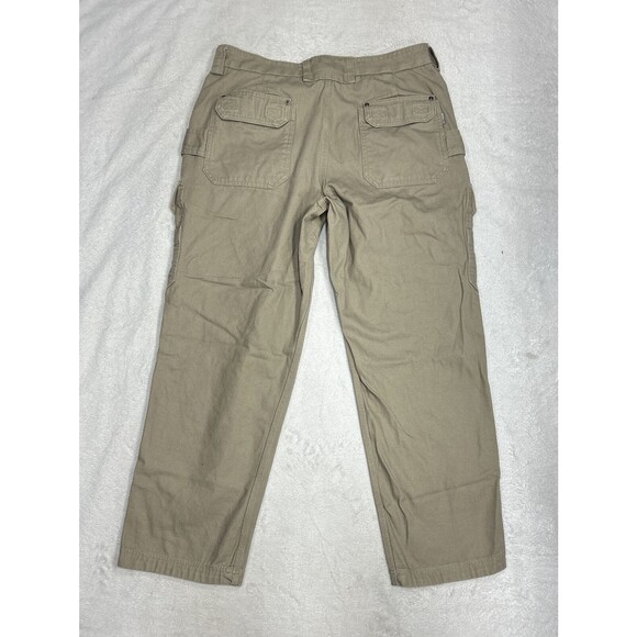Duluth Trading Relaxed Fit Cargo Carpenter Pants Mens 38x32 Canvas Work Utility - Picture 9 of 9